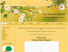 Tablet Screenshot of obiettivoinfanzia.org